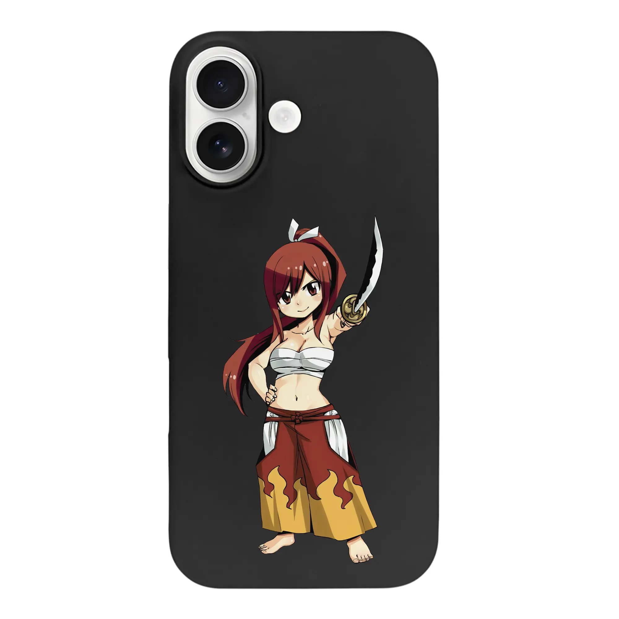 フェアリーテイル グッズ エルザ・スカーレット - iPhone 17 シリーズ シリコンケース 薄型 耐衝撃 指紋防止 ソフトタッチカバー 精密フィット 傷防止 保護ケース iPhone 17/17 Air/17 Pro/17 Pro Max 対応